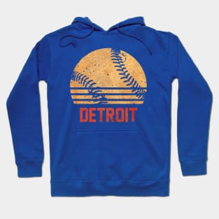 Retro vintaged Detroit baseball city Hoodie